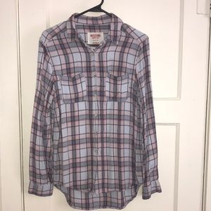 Women’s Light Blue & Pink Flannel